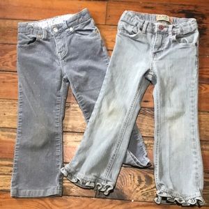 2 Children’s Place Size 4T Adjustable Waist Jeans